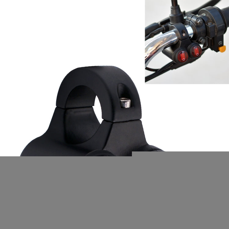 Motorcycle Headlight Auxiliary Light Waterproof Aluminum Alloy Double Flash Switches with Indicator Light, Double Flash