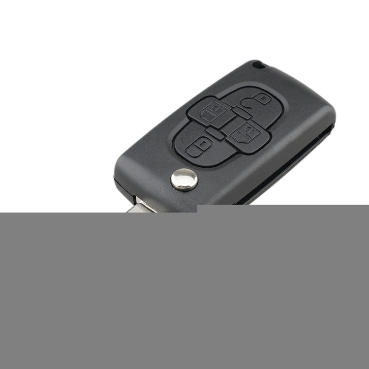 For CITROEN C8 / PEUGEOT 1007 Car Keys Replacement 4 Buttons Car Key Case with Grooved, without Holder, For CITROEN C8 / PEUGEOT 1007