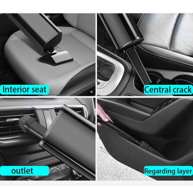 Car Portable Wireless 120W Handheld Powerful Vacuum Cleaner, Wireless (White), Wireless (Black)