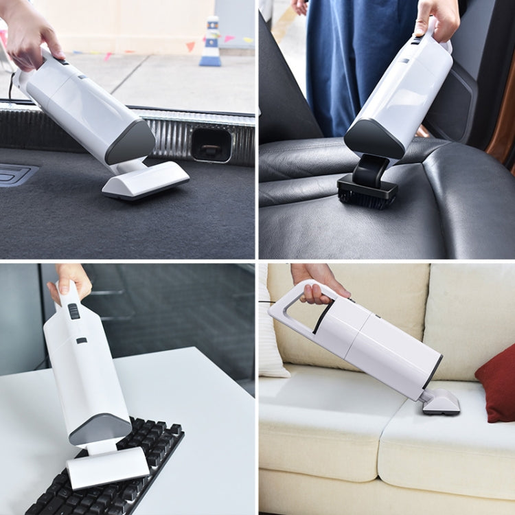 Car Portable Wireless 120W Handheld Powerful Vacuum Cleaner, Wireless (White), Wireless (Black)