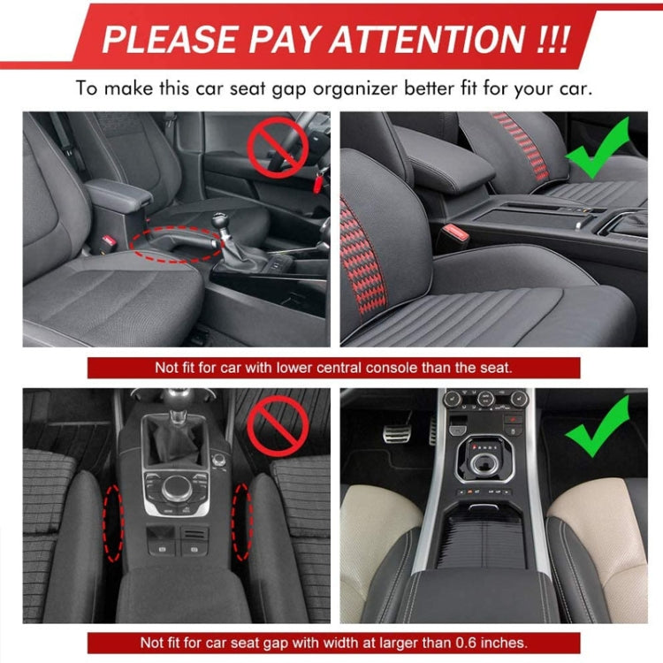 Car Multi-functional Co-pilot Seat Console PU Leather Box Cigarette Lighter Charging Pocket Cup Holder Seat Gap Side Storage Box, Co-pilot Seat
