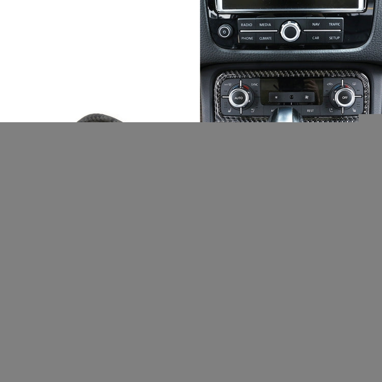 Car Carbon Fiber Air Conditioning Panel Decorative Sticker for Volkswagen Touareg, Air Conditioning Panel