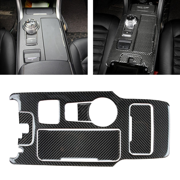 5 PCS Car Carbon Fiber Gearshift Panel Decorative Sticker for Ford New Mondeo, Gearshift Panel