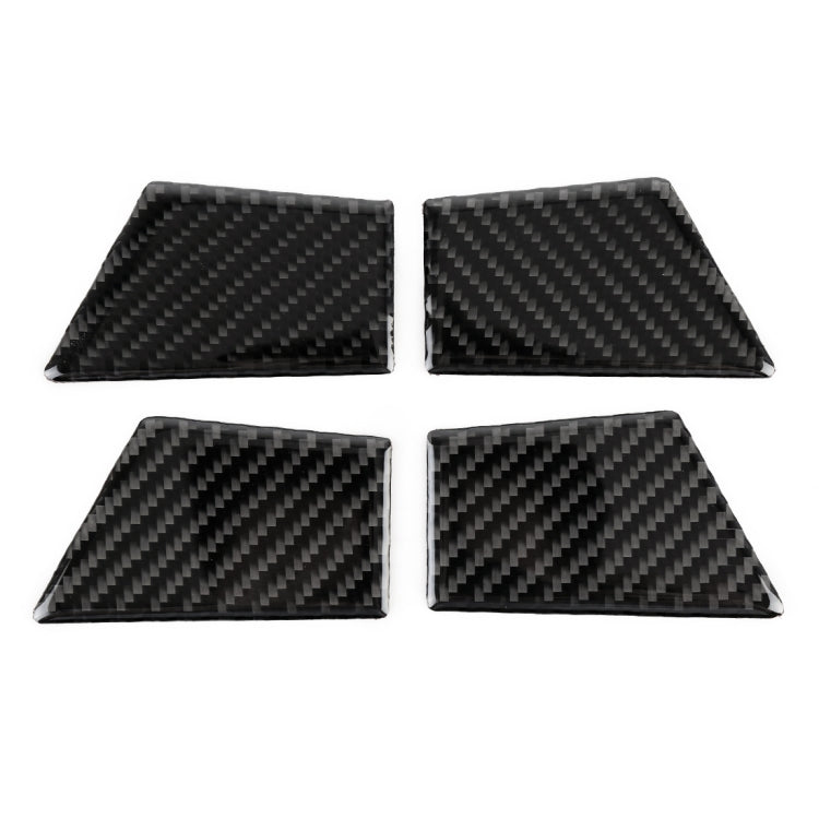 4 PCS Car Carbon Fiber Door Inner Handle Wrist Panel Decorative Sticker for Ford New Mondeo, Door Inner Handle Wrist
