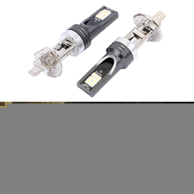 2 PCS H1 DC12V-24V / 12W / 3000K / 800LM 12LEDs SMD-3030 Car LED Fog Light, H1