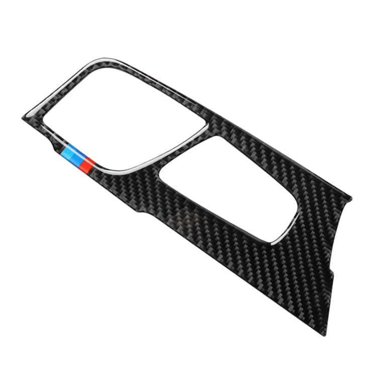 Car Tricolor Carbon Fiber Gear Position Panel Decorative Sticker for BMW 5 Series G38 528Li / 530Li / 540Li 2018, Left Drive, Gear Position (Tricolor)