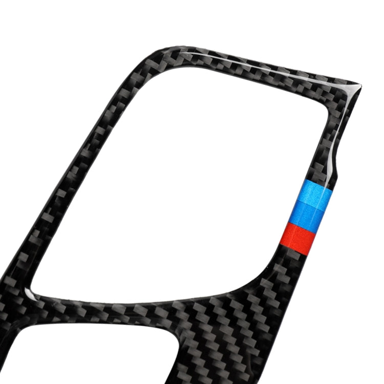Car Tricolor Carbon Fiber Gear Position Panel Decorative Sticker for BMW 5 Series G38 528Li / 530Li / 540Li 2018, Left Drive, Gear Position (Tricolor)
