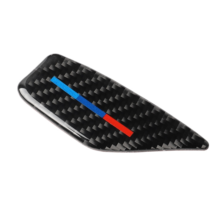 4 PCS Car Tricolor Carbon Fiber Door Inner Handle Wrist Panel Decorative Sticker for BMW 5 Series G38 528Li / 530Li / 540Li 2018, Door Inner Handle Wrist