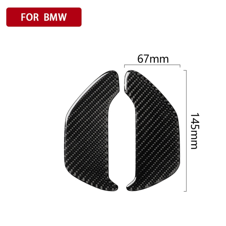 2 PCS Car Carbon Fiber Ashtray Panel Decorative Sticker for BMW 5 Series G38 528Li / 530Li / 540Li 2018, Ashtray Panel