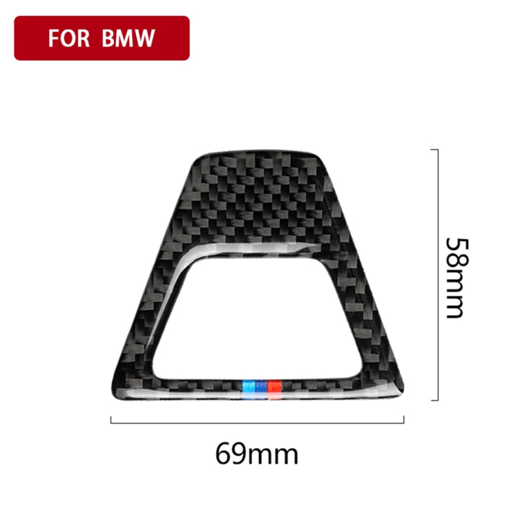 Car Tricolor Carbon Fiber Warning Light Decorative Sticker for BMW 5 Series G38 528Li / 530Li / 540Li 2018, Warning Light