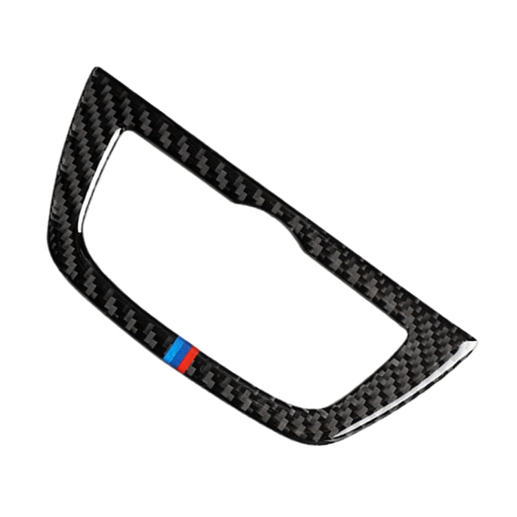 Car Tricolor Carbon Fiber Headlight Switch Frame Decorative Sticker for BMW 5 Series G38 528Li / 530Li / 540Li 2018, Headlight Switch Frame(Tricolor)