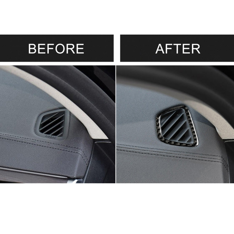 Car Carbon Fiber Instrument Air Vent Frame Decorative Sticker for BMW 5 Series G38 528Li / 530Li / 540Li 2018, Left Drive, Instrument Air Vent