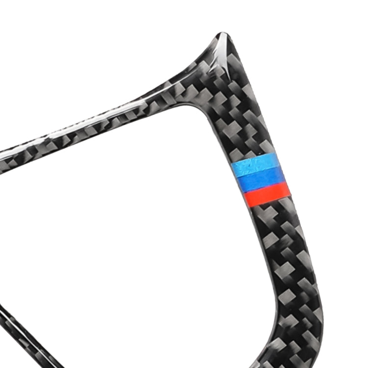 Car Tricolor Carbon Fiber Steering Wheel Button Configuration B Decorative Sticker for BMW 5 Series G30/G38 X3 G01/G08, Steering Wheel Button(Tricolor)