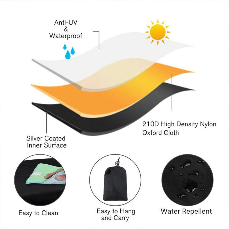 210D Oxford Cloth Waterproof Sunscreen Scooter Tractor Car Cover, Size: XS, Size: XS