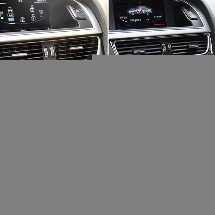 Car Carbon Fiber Air Conditioning Air Outlet Frame Decorative Sticker for Audi A4 B8 2009-2016 / A5 2008-2017 / Q5 2009-2017​, Left Drive, Air Outlet Frame