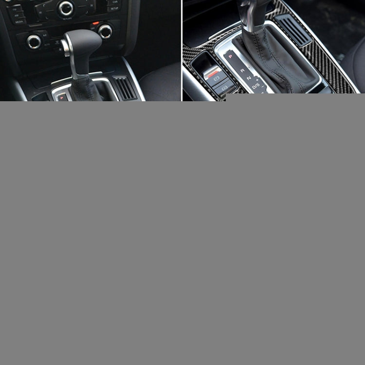 Car Carbon Fiber Gear Position Panel Decorative Sticker for Audi 2010-2018 Q5 / 2009-2016 A4L / 2009-2016 A5, Gear Position For A5