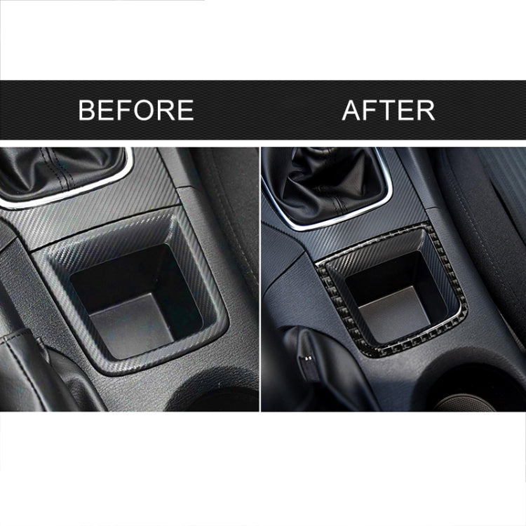 Car Carbon Fiber Central Control Sundries Frame Decorative Sticker for Mazda Axela 2013-2016, Central Control Sundries Frame