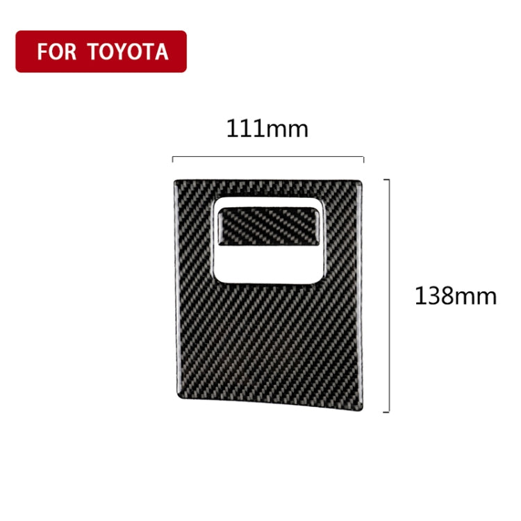 2 in 1 Car Carbon Fiber Main Driving Storage Box Handle Decorative Sticker for Toyota Eighth Generation Camry 2018-2019, Left Drive, Main Driving Storage Box Handle (2 in 1)