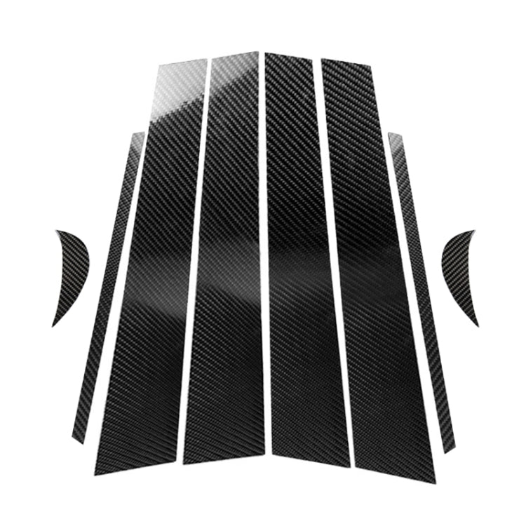 8 in 1 Car Carbon Fiber B Column Decorative Strip for Toyota Eighth Generation Camry 2018-2019, B Column