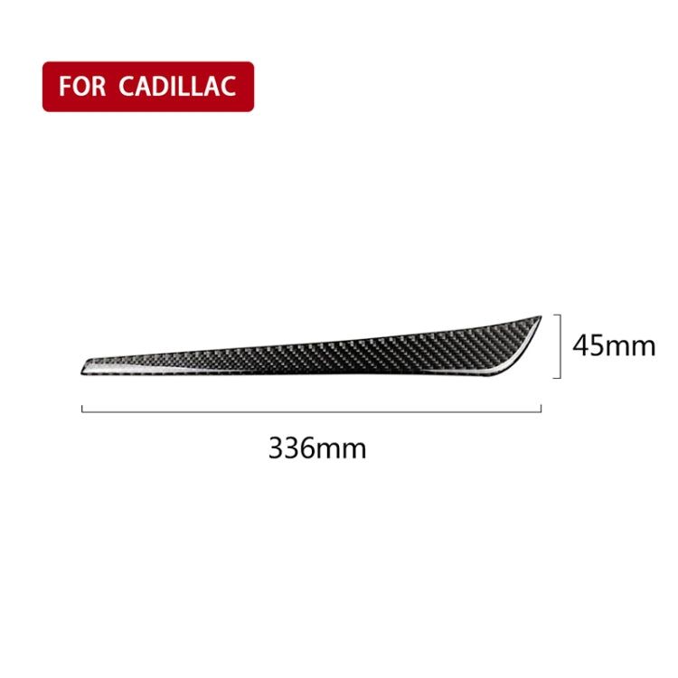 Car Carbon Fiber Middle Air Outlet Decorative Sticker for Cadillac XT5 2016-2017, Left Drive, Middle Air Outlet