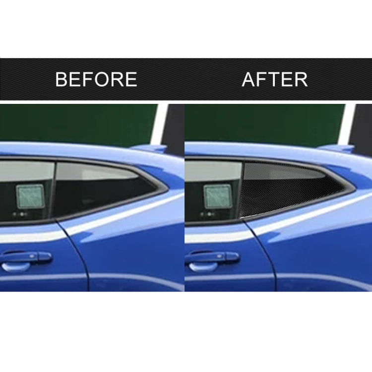 2 PCS Car Carbon Fiber Shutter Decorative Sticker for Chevrolet Camaro 2017-2019