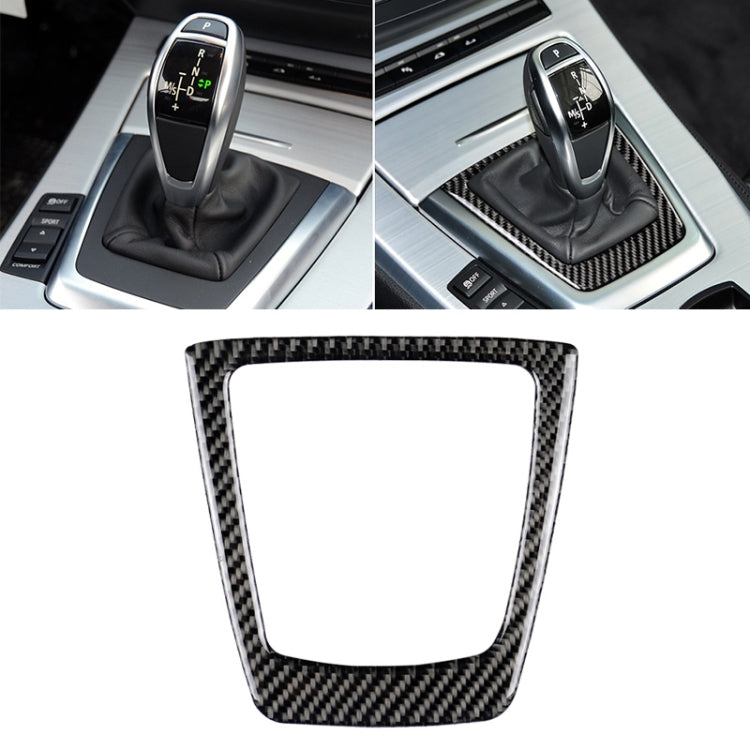 Car Carbon Fiber Gear Position Panel  Solid Color Decorative Sticker for BMW Z4 2009-2015, Gear Position Panel Sticker(Solid Color)