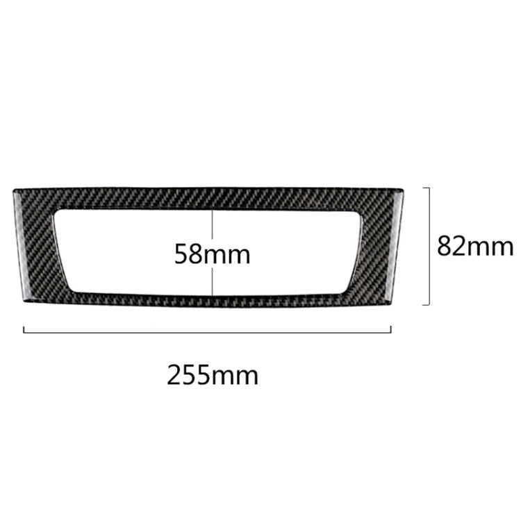 Car Carbon Fiber Central Control CD Panel Solid Color Decorative Sticker for BMW Z4 2009-2015, Central Control CD Panel Sticker(Solid Color)