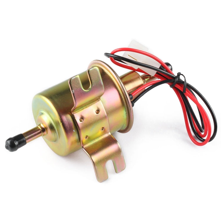 HEP-02A Universal Car 24V Fuel Pump Inline Low Pressure Electric Fuel Pump, 24V (Silver)