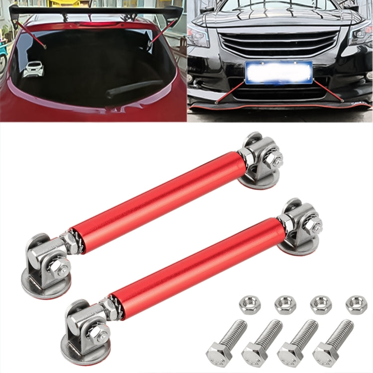 2 PCS Car Modification Adhesive Surrounded Rod Lever Front and Rear Bars Fixed Front Lip Back Shovel, Length: 10cm, 10cm (Silver), 10cm (Red), 10cm (Blue), 10cm (Colour), 10cm (Black)