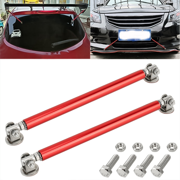 2 PCS Car Modification Adhesive Surrounded Rod Lever Front and Rear Bars Fixed Front Lip Back Shovel, Length: 20cm, 20cm (Red), 20cm (Blue), 20cm (Colour), 20cm (Black), 20cm (Silver)
