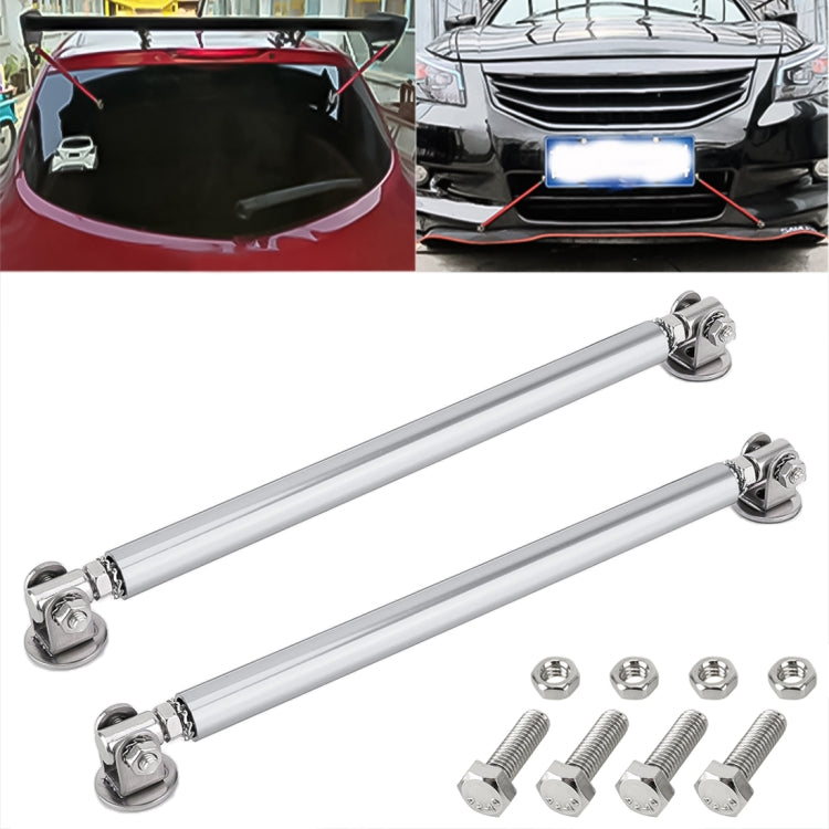 2 PCS Car Modification Adhesive Surrounded Rod Lever Front and Rear Bars Fixed Front Lip Back Shovel, Length: 20cm, 20cm (Red), 20cm (Blue), 20cm (Colour), 20cm (Black), 20cm (Silver)