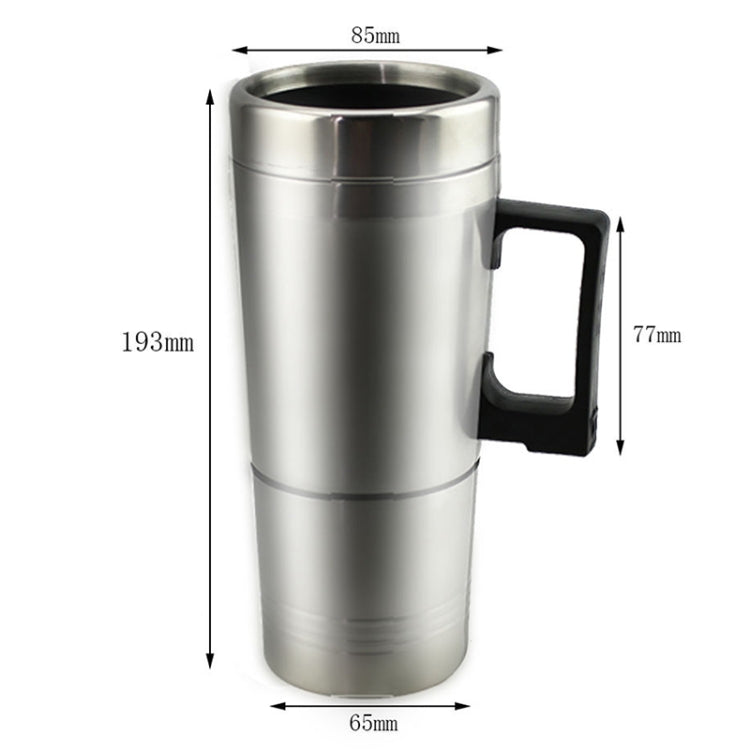 DC 12V Stainless Steel Car Electric Kettle Heated Mug Heating Cup with Charger Cigarette Lighter, Capacity: 300ML, DC 12V
