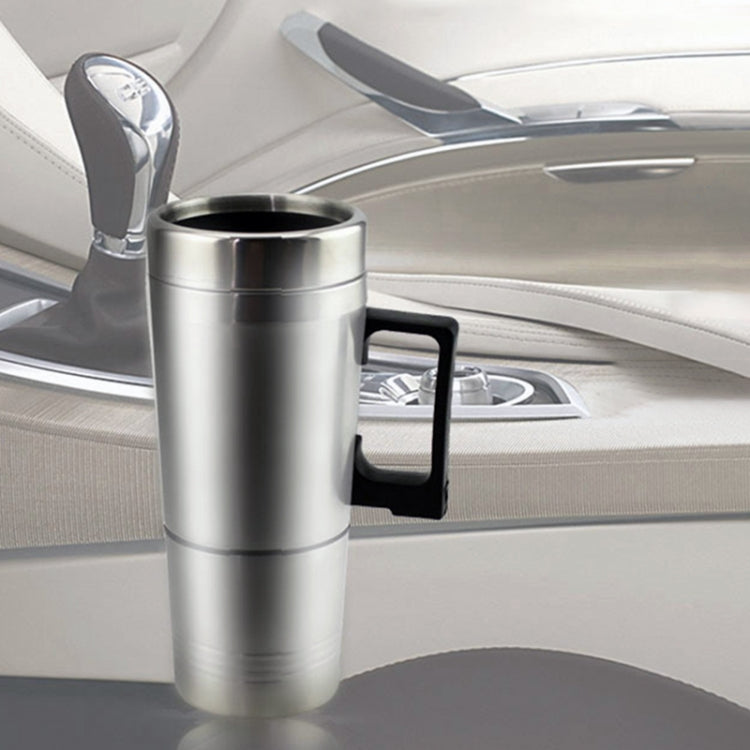DC 12V Stainless Steel Car Electric Kettle Heated Mug Heating Cup with Charger Cigarette Lighter, Capacity: 300ML, DC 12V