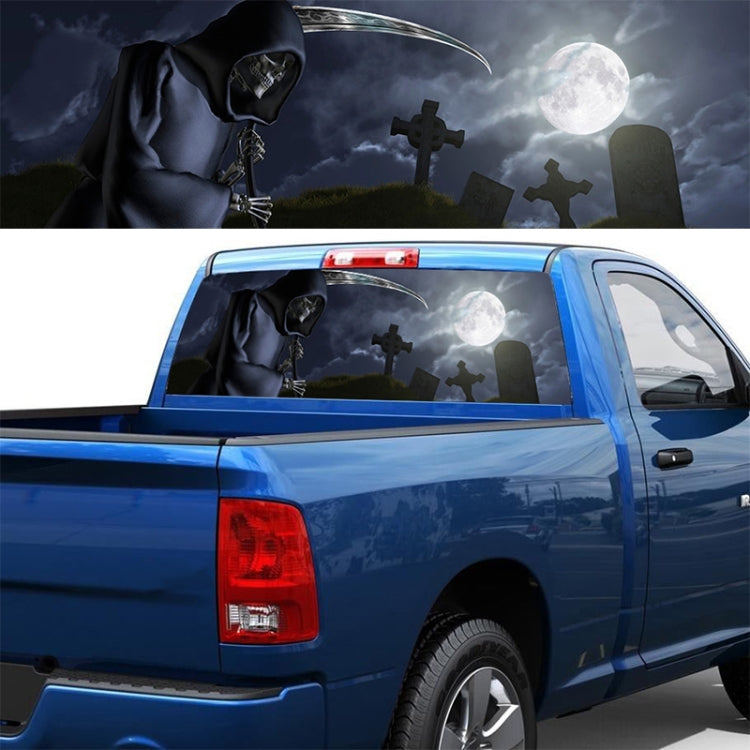 Death Cemetery Pattern Horror Series Car Rear Window Decorative Sticker, Size: 147 x 46cm, Size: 147 x 46cm