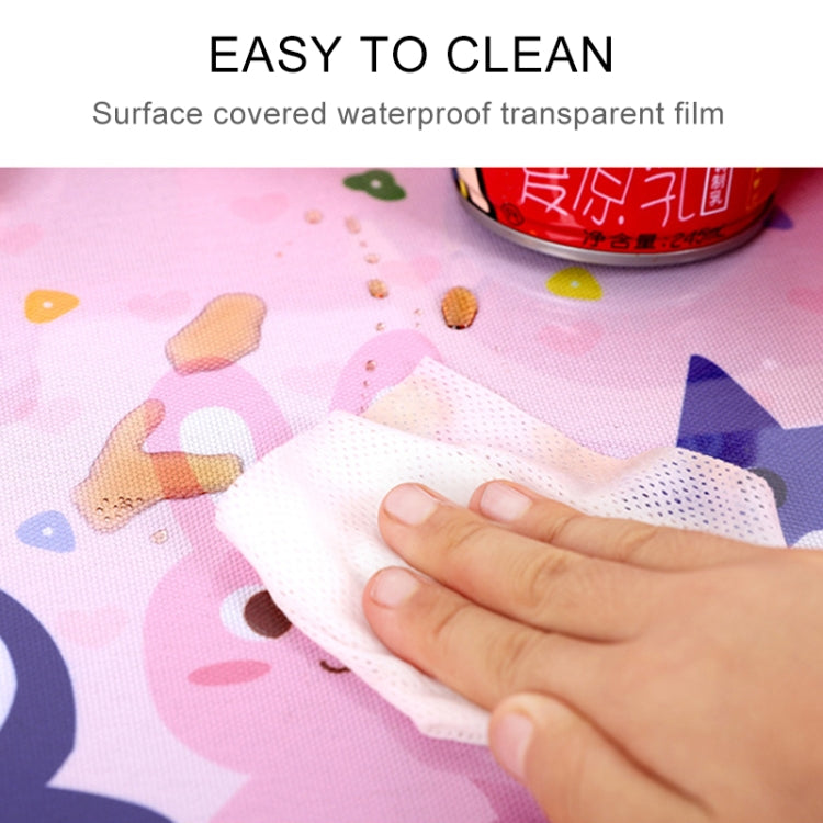 Children Waterproof Dining Table Toy Organizer Baby Safety Tray Tourist Painting Holder with Touch Screen Transparent Bag (Not Allowed to Peek)