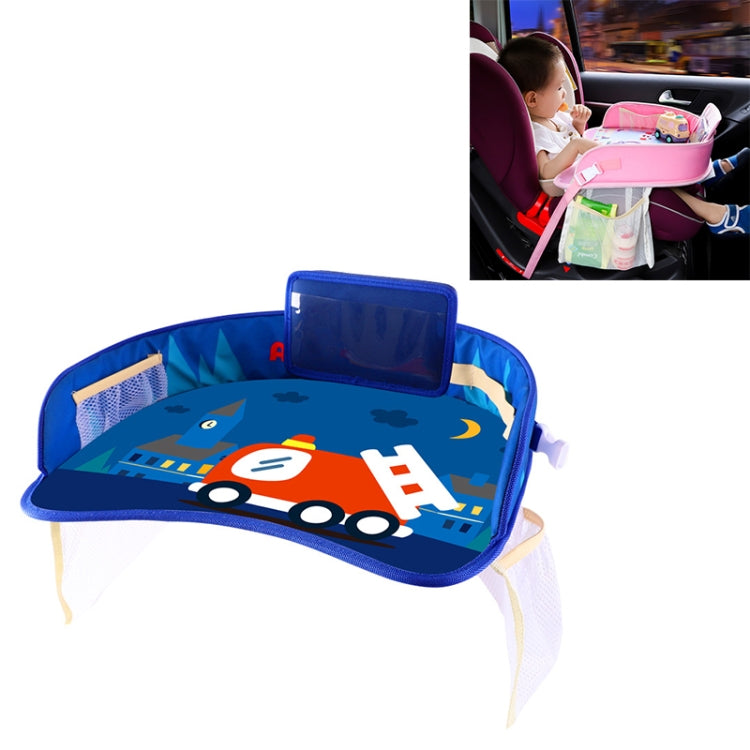 Children Waterproof Dining Table Toy Organizer Baby Safety Tray Tourist Painting Holder with Touch Screen Transparent Bag (Not Allowed to Peek)