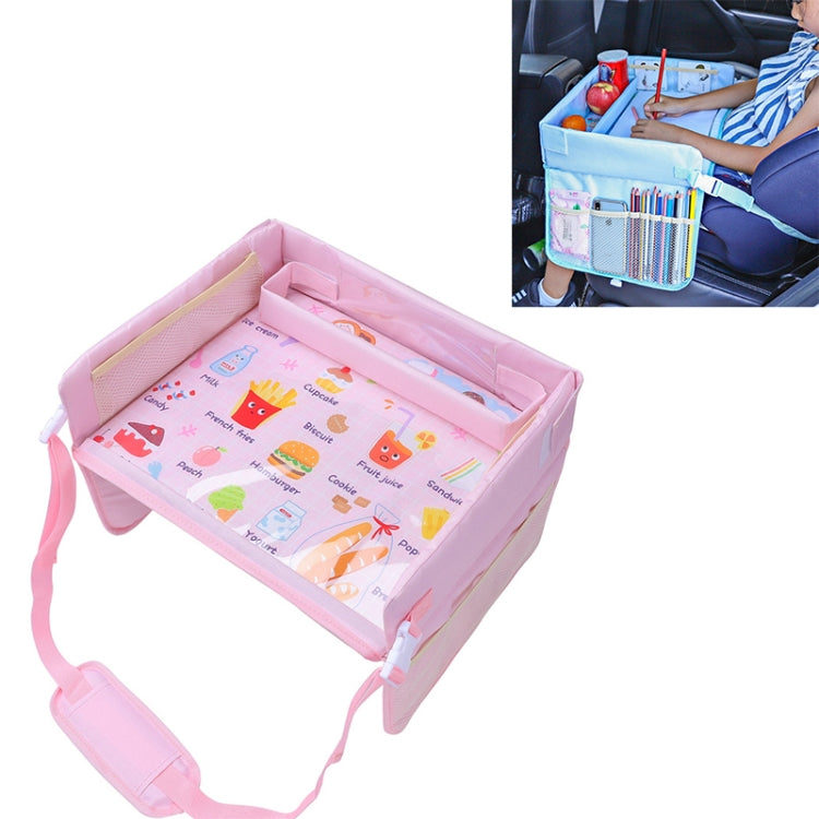 Children Waterproof Dining Table Toy Organizer Baby Safety Tray Tourist Painting Holder  (Pink Food), CRP0968A, CRP0968B, CRP0968C, CRP0968D, CRP0968E, CRP0968F