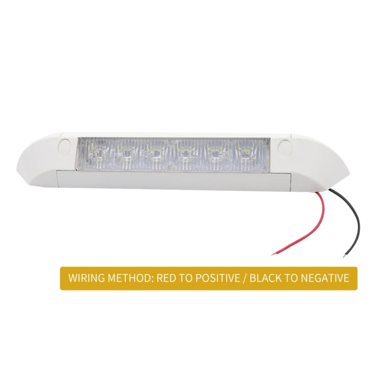 DC 12V 2.6W 6000K IP67 Marine RV Waterproof LED Stair Deck Dome Light Ceiling  Lamp, Aluminum Alloy Base, Aluminum Alloy Base