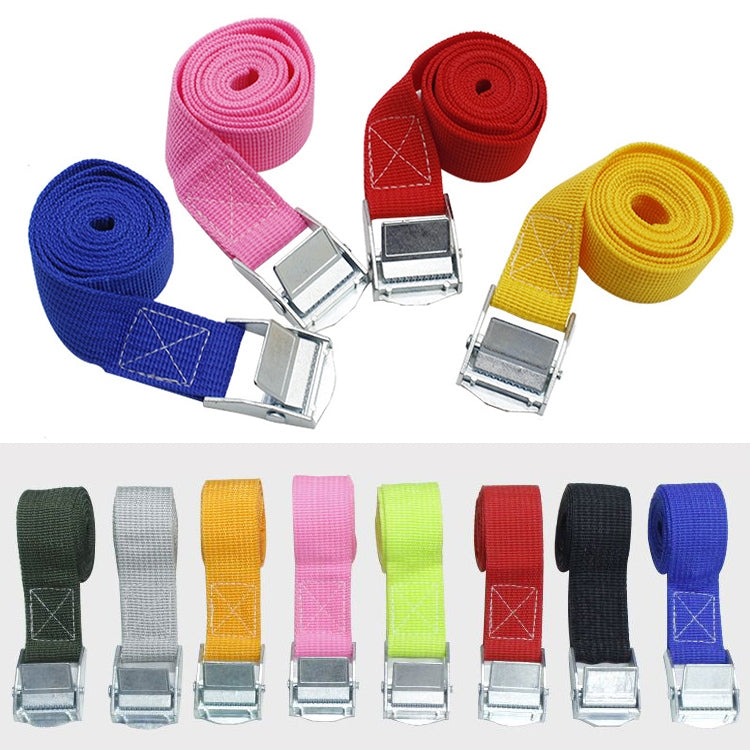 Car Tension Rope Luggage Strap Belt Auto Car Boat Fixed Strap with Alloy Buckle,Random Color Delivery, Size: 25mm x 1.5m, 1.5m