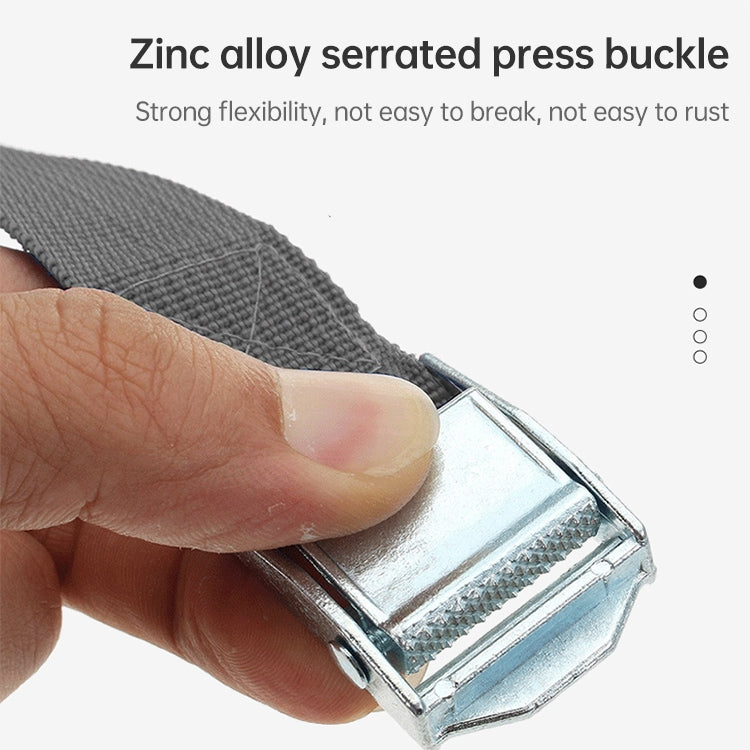 Car Tension Rope Luggage Strap Belt Auto Car Boat Fixed Strap with Alloy Buckle,Random Color Delivery, Size: 25mm x 1.5m, 1.5m