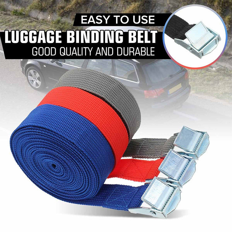 Car Tension Rope Luggage Strap Belt Auto Car Boat Fixed Strap with Alloy Buckle,Random Color Delivery, Size: 25mm x 1.5m, 1.5m