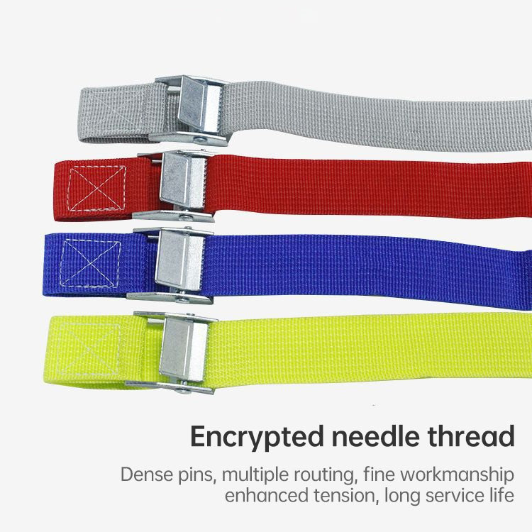 Car Tension Rope Luggage Strap Belt Auto Car Boat Fixed Strap with Alloy Buckle,Random Color Delivery, Size: 25mm x 2m, 2m