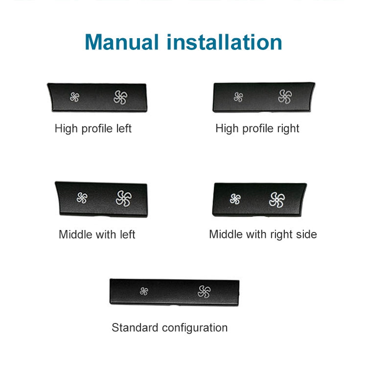 Car Wind Power Switch Air Conditioning Air Volume Button for BMW 5 Series 2011-2017 / 7 Series 2009-2015, Left High Configuration, Left High Configuration