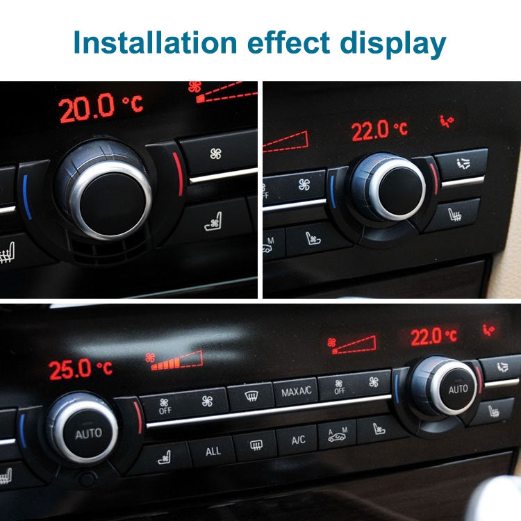 Car Temperature Adjustment Switch Air Conditioning Knob with Letter for BMW 5 Series / 6 Aeries / 7 Aeries GT, with Letter