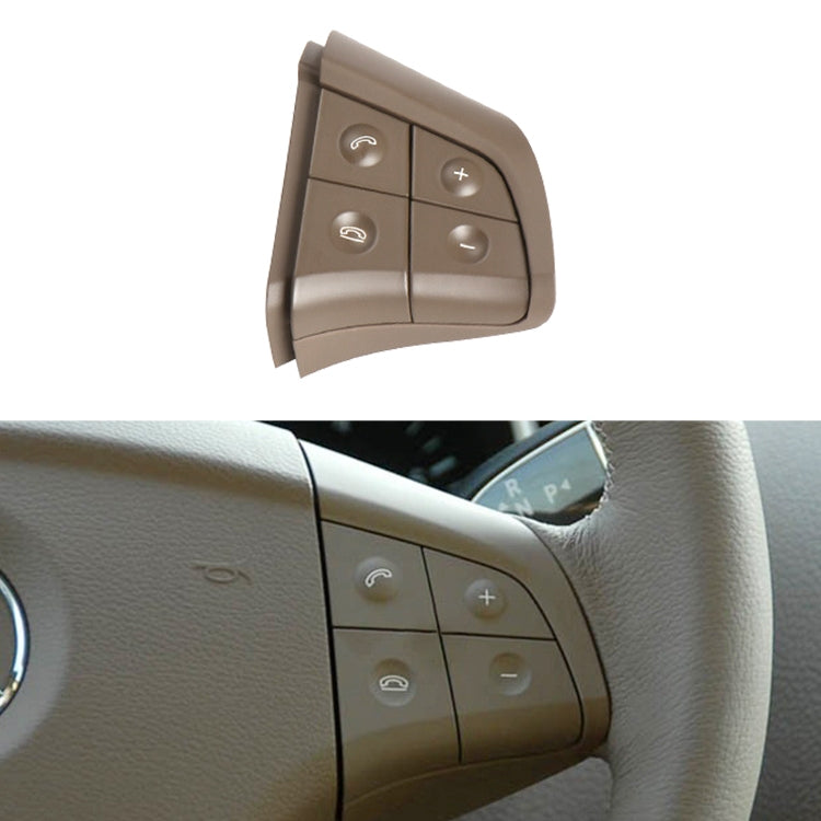Car Right Side 4-button Steering Wheel Switch Buttons Panel 1648200110 for Mercedes-Benz W164, Left Driving, Right Side 4-button (Coffee), Right Side 4-button (Grey), Right Side 4-button (Black)