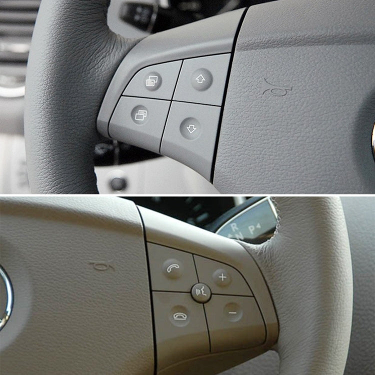 Car Right Side 4-button Steering Wheel Switch Buttons Panel 1648200110 for Mercedes-Benz W164, Left Driving, Right Side 4-button (Coffee), Right Side 4-button (Grey), Right Side 4-button (Black)