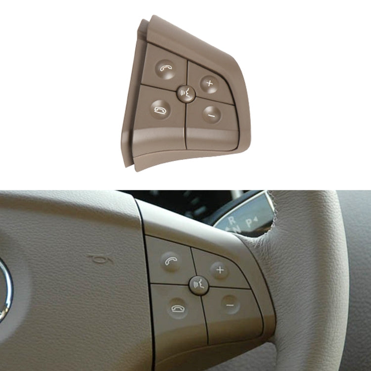 Car Right Side 5-button Steering Wheel Switch Buttons Panel 1648200110 for Mercedes-Benz W164, Left Driving, Right Side 5-button (Grey), Right Side 5-button (Black), Right Side 5-button (Coffee)