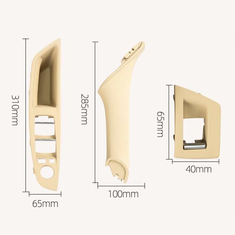 Car Imported Version Inside Doors Handle Pull Trim Cover 5141 7225 873 for BMW F10 F18, Left Driving, Imported Version (Grey), Imported Version (Beige), Imported Version (Wine Red), Imported Version (Dark Coffee), Imported Version (Beige White)