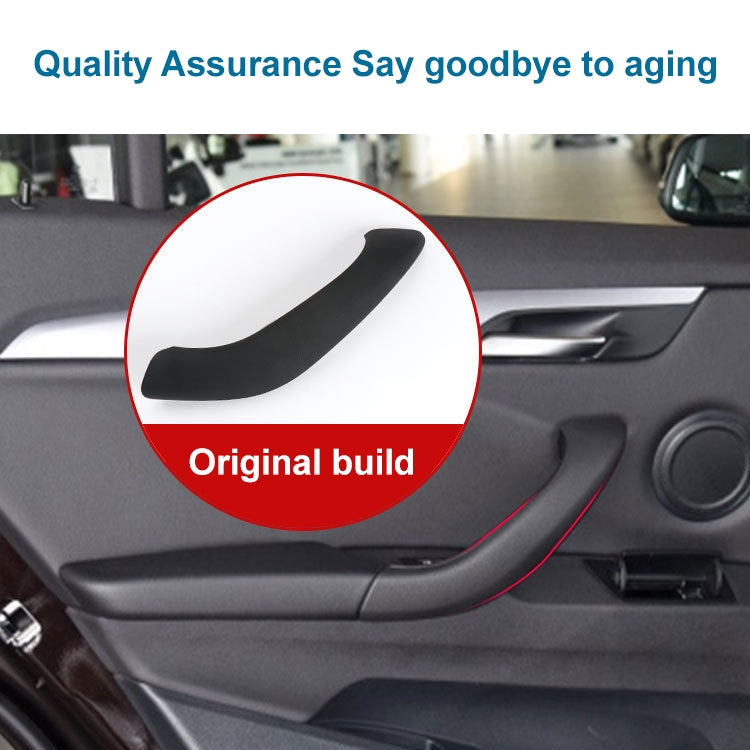 Car Left Side Inside Doors Handle Pull Trim Cover 51417417513 for BMW X1 2016-, Left Driving, Left Side (Beige White), Left Side (Beige), Left Side (Red), Left Side (Black), Left Side (Coffee)