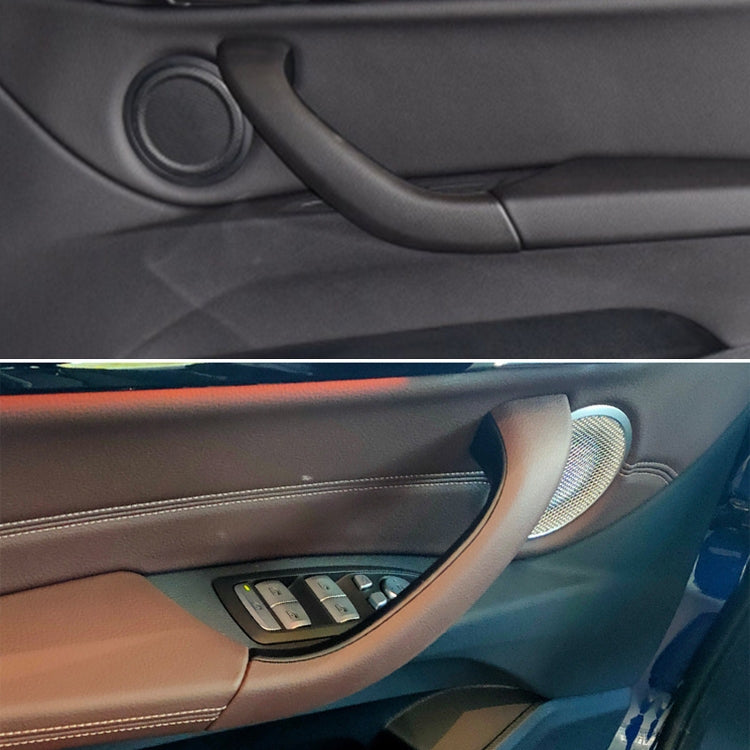 Car Left Side Inside Doors Handle Pull Trim Cover 51417417513 for BMW X1 2016-, Left Driving, Left Side (Beige White), Left Side (Beige), Left Side (Red), Left Side (Black), Left Side (Coffee)